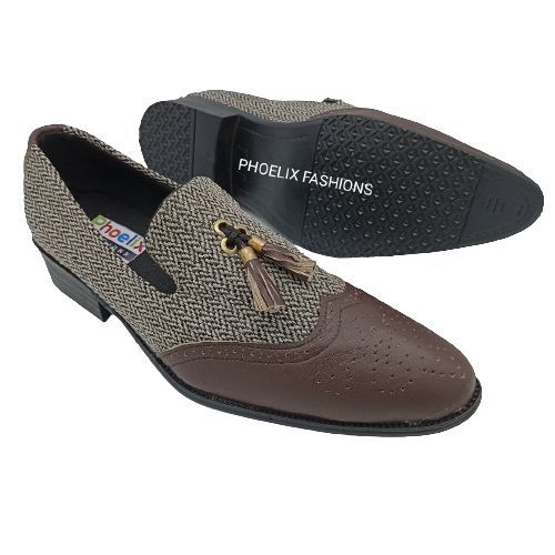 Dynamic African Charm Ankara Business Shoes.