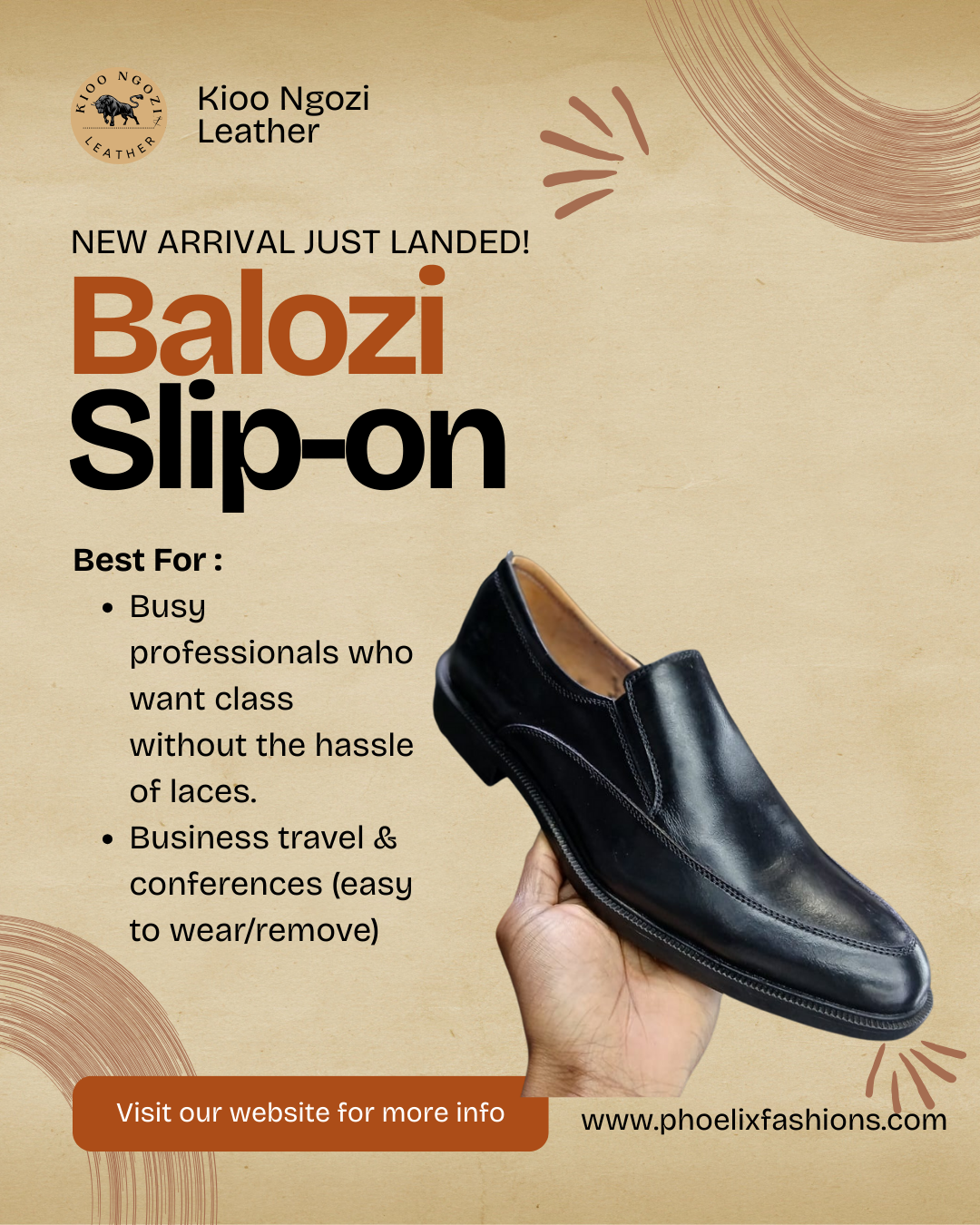 Balozi Slip-On – With respect, even simplicity looks sharp.