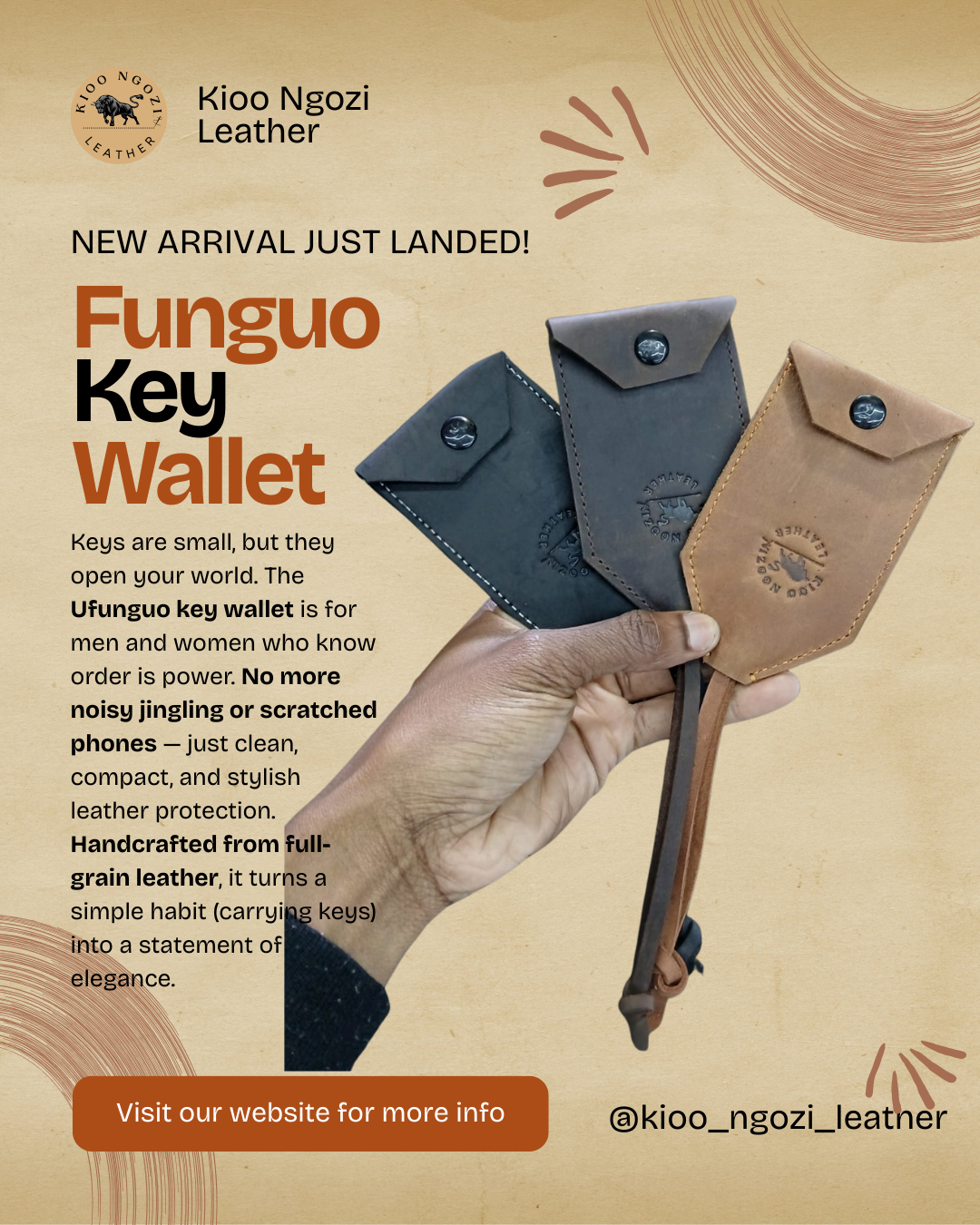 Ufunguo – Leather Key Wallet