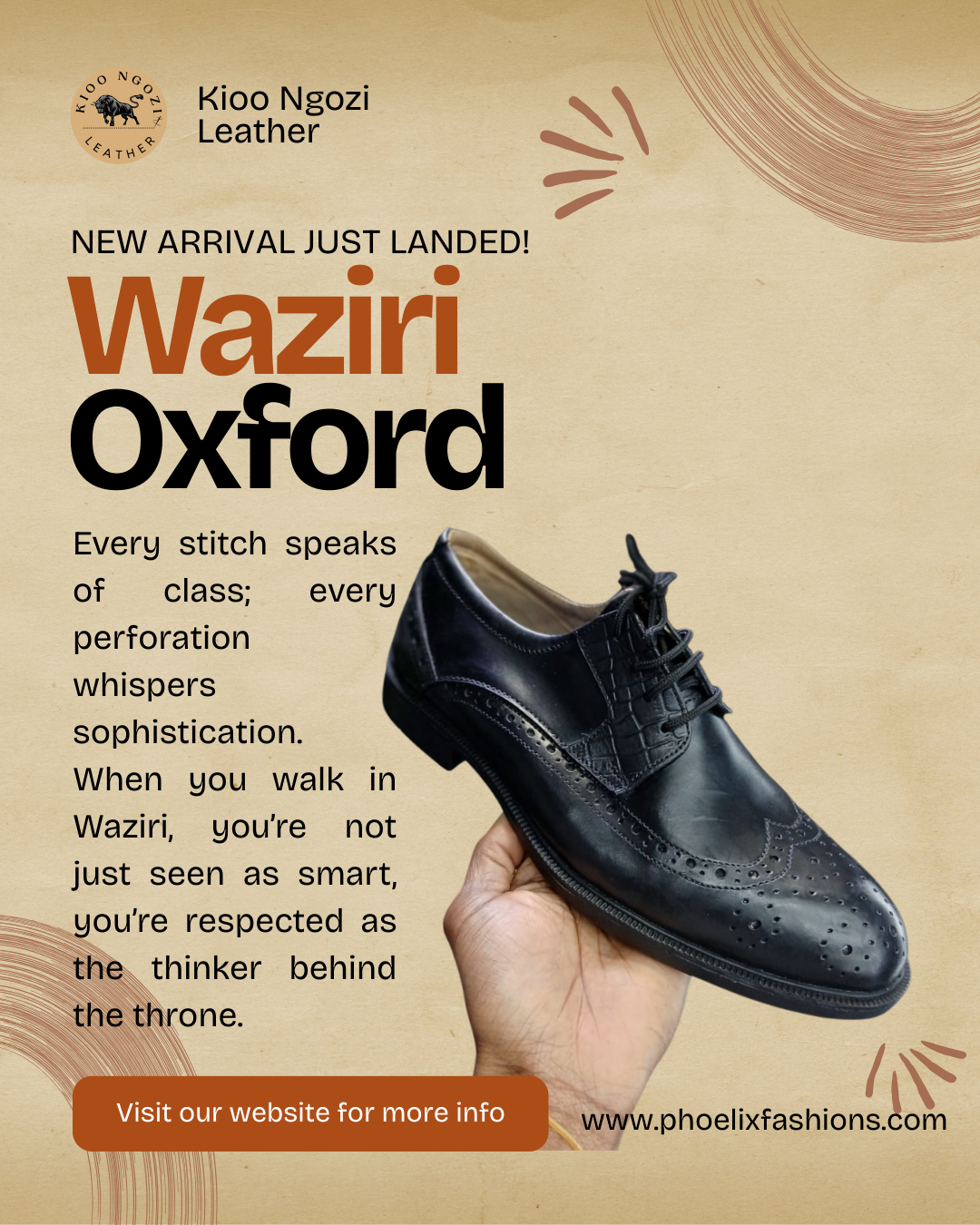 Waziri Oxford – The Scholar’s Shoe of Distinction.