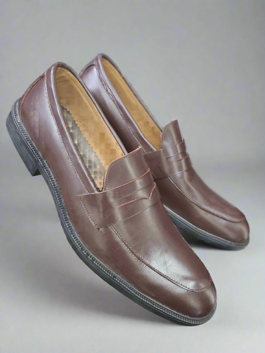 Kioo Ngozi Leather Hand Made in Kenya Penny Loafers