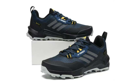 Adidas Terrex Gore-Tex Hiking Shoes – Beige, Black & Orange Trail Runners