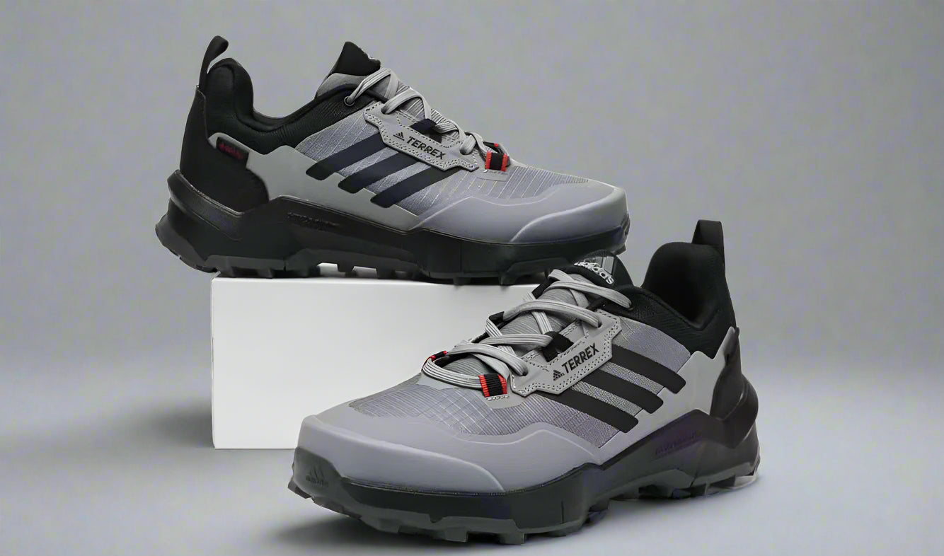Adidas Terrex Gore-Tex Hiking Shoes – Beige, Black & Orange Trail Runners