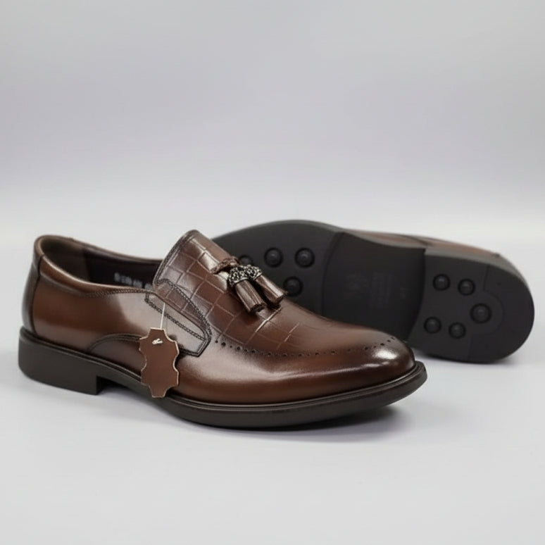 Franco Bannatti Pure Leather Tassel Loafers – Black & Brown