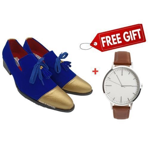 Refined African Elegance Fashionable Cultural Fusion Ankara Shoes.
