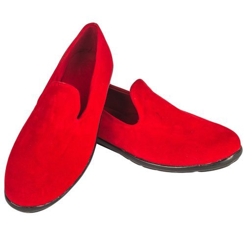 Red Ankara Valentine's African Loafer