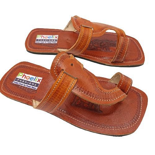 Men Opens Pure Leather African Slip-On Sandals