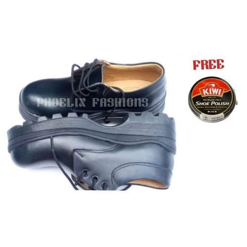 Back To School Shoes Genuine Pure Leather + SHOE POLISH
