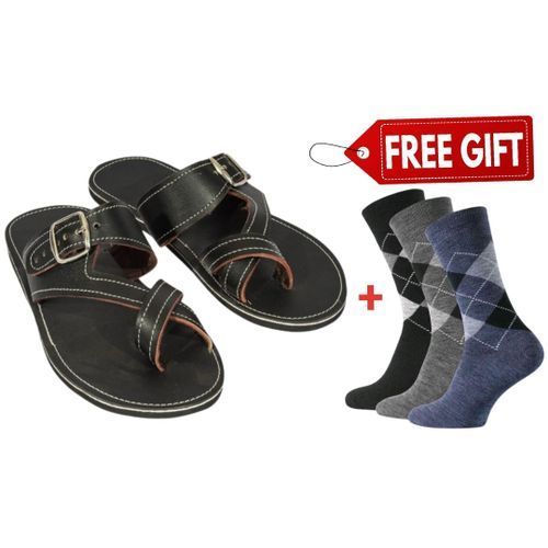 Pure Leather Maasai Sandals + FREE PAIR OF SOCKS.