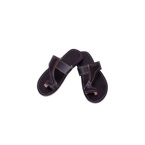 Men Open Leather African Slip-On Sandals