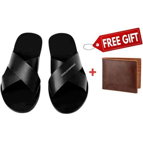 RadiantStrides: Illuminate Your Path With Pure Leather Sandals + FREE GIFT.