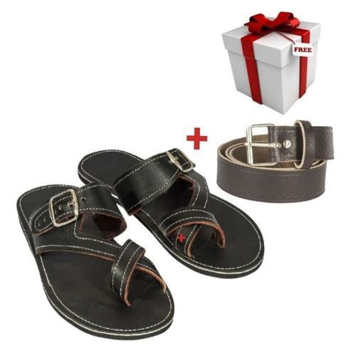 Pure Leather Maasai Sandals + FREE Pure Leather Belt