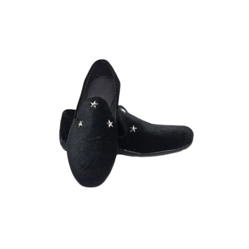 Black Luxurious & Elegant Unisex Ankara Loafers.