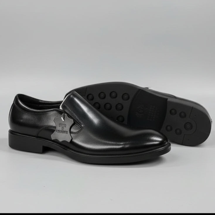Franco Bannatti Pure Leather Executive Slip-On Loafers – Black & Brown