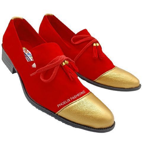 Elegant Designer Ankara Casual / Wedding Shoes + FREE WRIST WATCH.