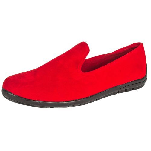 Red Ankara Valentine's African Loafer