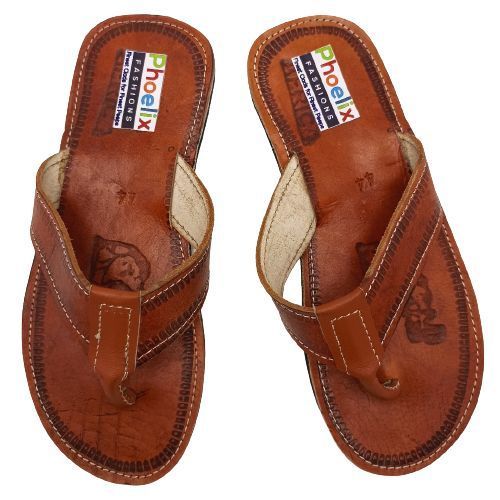 Walk On Clouds: Leather Sandals With Non-Slip Rubber Soles.