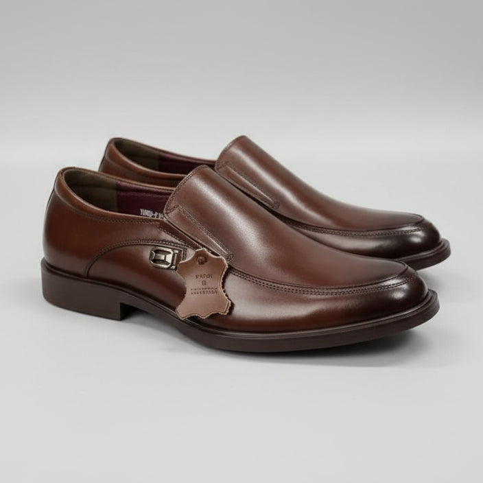 Franco Bannatti Pure Leather Loafers – Tan / Black / Brown