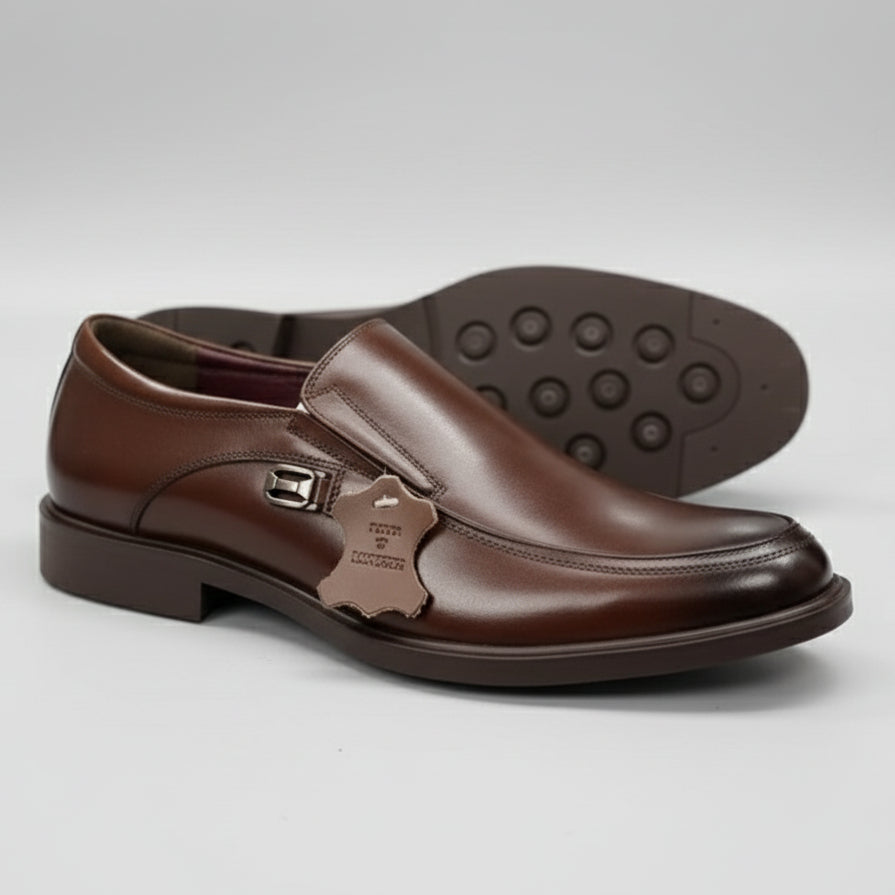 Franco Bannatti Pure Leather Loafers – Tan / Black / Brown