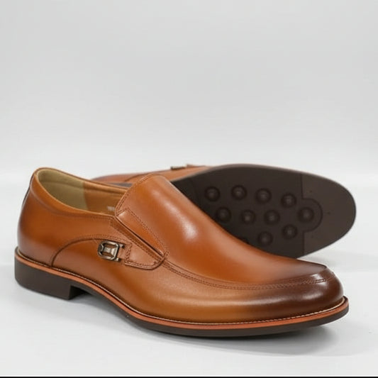 Franco Bannatti Pure Leather Loafers – Tan / Black / Brown