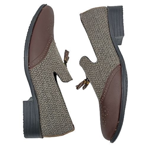 Dynamic African Charm Ankara Business Shoes.