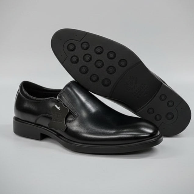 Franco Bannatti Pure Leather Executive Slip-On Loafers – Black & Brown