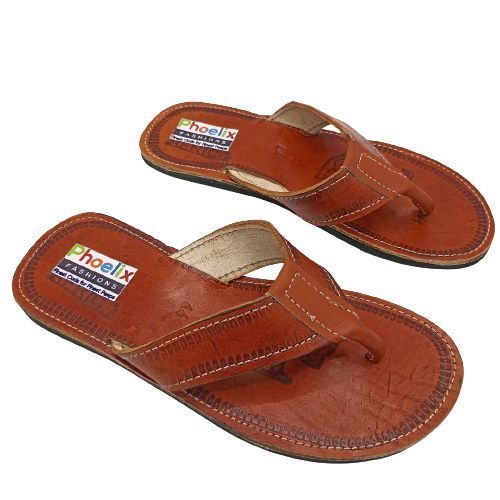 Walk On Clouds: Leather Sandals With Non-Slip Rubber Soles.