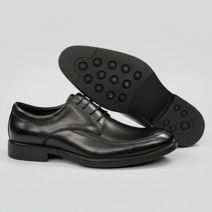 Franco Bannatti Pure Leather Derby Shoes – Black & Brown