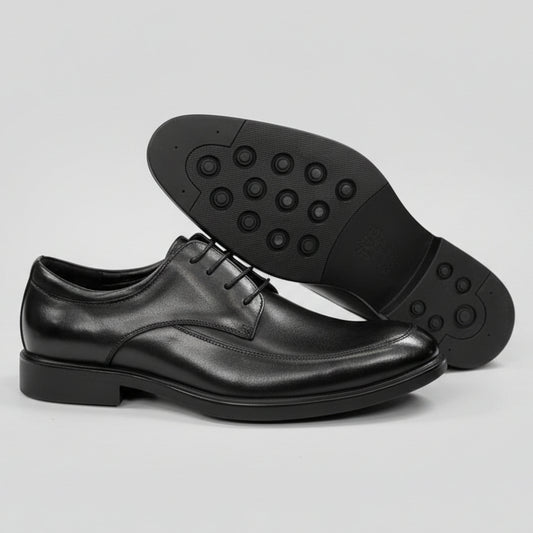 Franco Bannatti Pure Leather Derby Shoes – Black & Brown