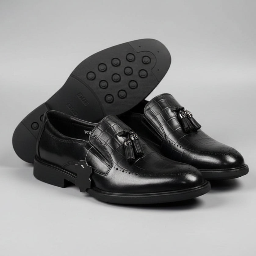 Franco Bannatti Pure Leather Tassel Loafers – Black & Brown