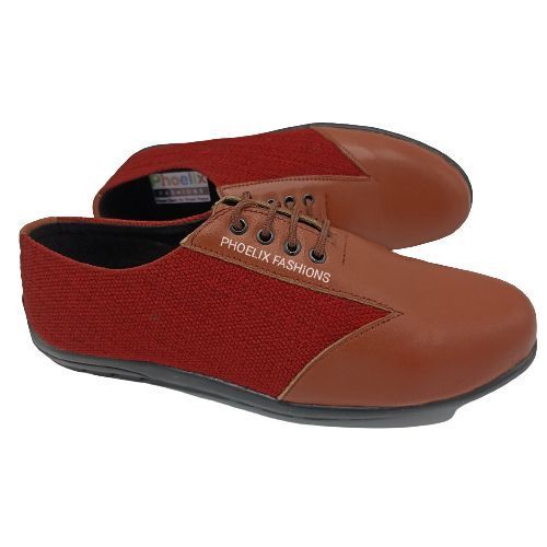 MAROON/BROWN - Elegant Unisex AFRICAN Ankara Loafers/NATURAL RUBBER SOLE SHOES.
