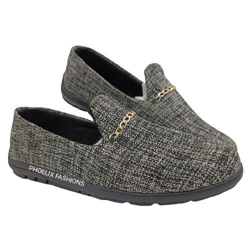 GREY - Elegant Unisex AFRICAN Ankara Loafers + FREE PURE LEATHER WALLET.