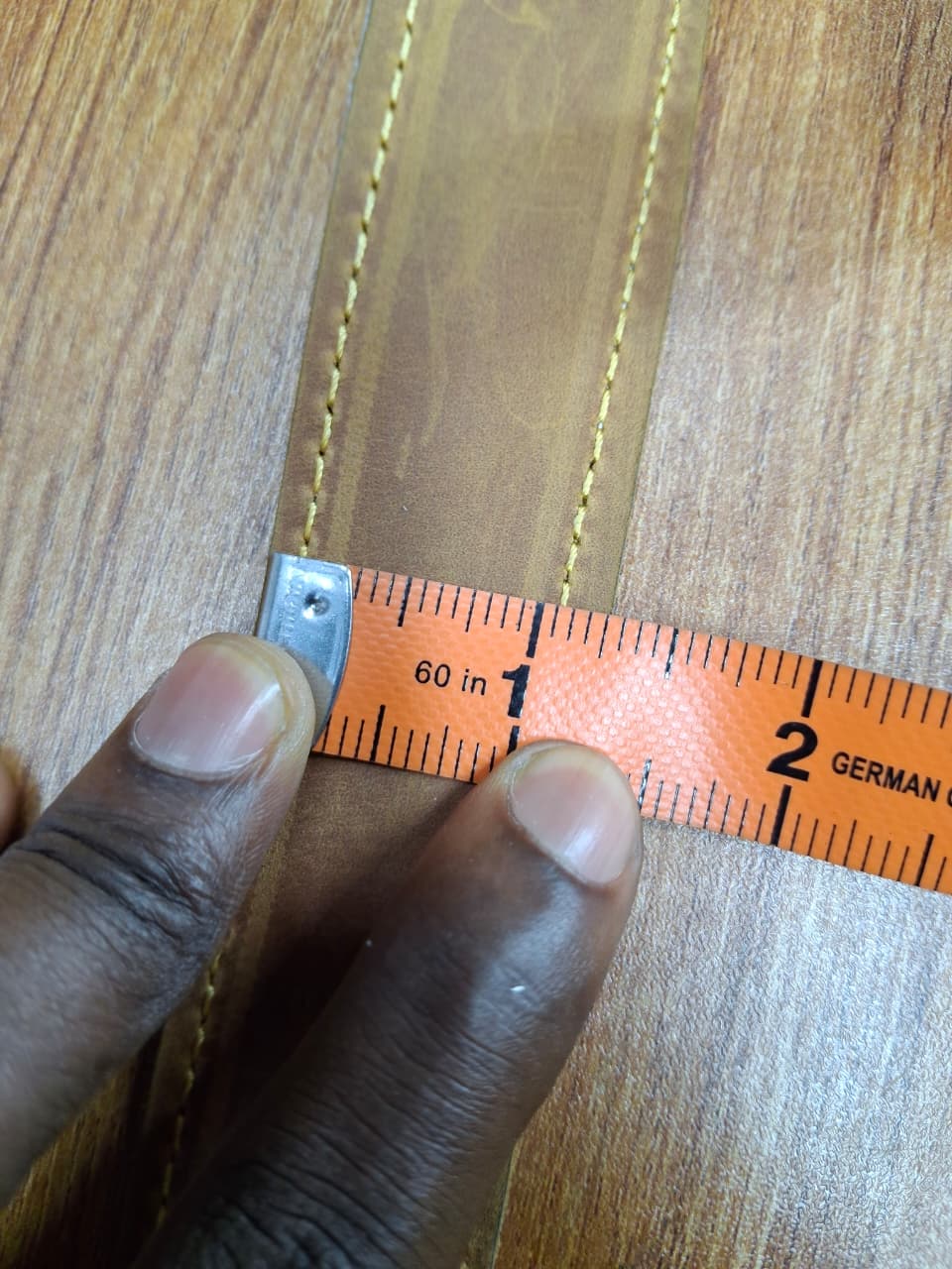 Kioo Ngozi Hair-On Full-Grain Leather Belt — Brown Legacy Edition