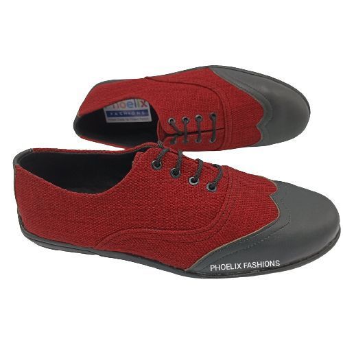 MAROON/BLACK - Elegant Unisex AFRICAN Ankara Loafers/NATURAL RUBBER SOLE SHOES.