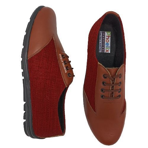 MAROON/BROWN - Elegant Unisex AFRICAN Ankara Loafers/NATURAL RUBBER SOLE SHOES.