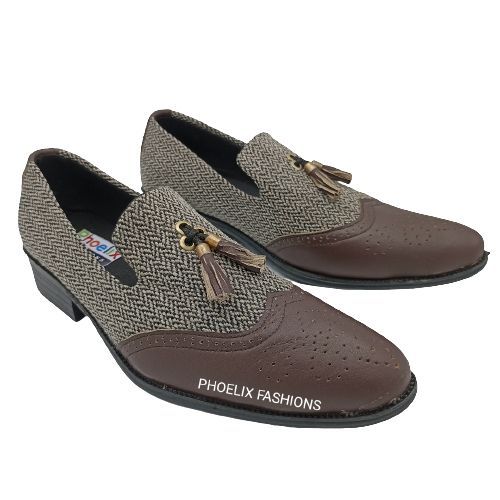 Dynamic African Charm Ankara Business Shoes.
