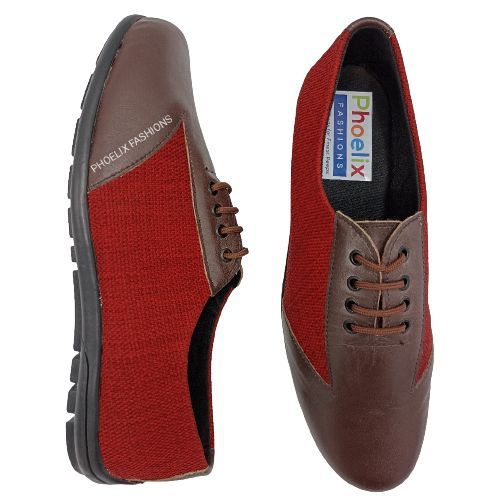MAROON/COFEE Elegant Unisex AFRICAN Ankara Loafers/NATURAL RUBBER SOLE SHOES.