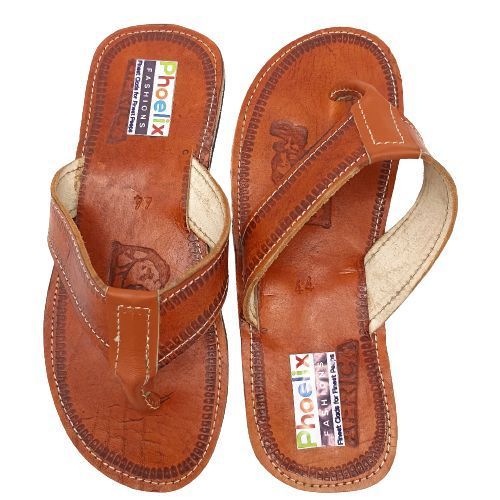 Walk On Clouds: Leather Sandals With Non-Slip Rubber Soles.