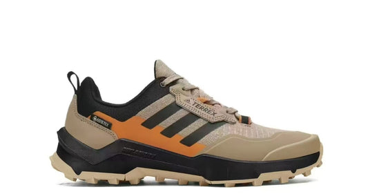 Adidas Terrex Gore-Tex Hiking Shoes – Beige, Black & Orange Trail Runners
