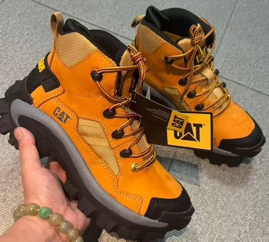 CAT Colorado Steel Toe Work Boots - Coal Black