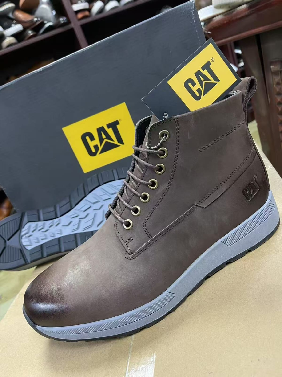CAT Excavator Multi-Surface Work Boots - Tan